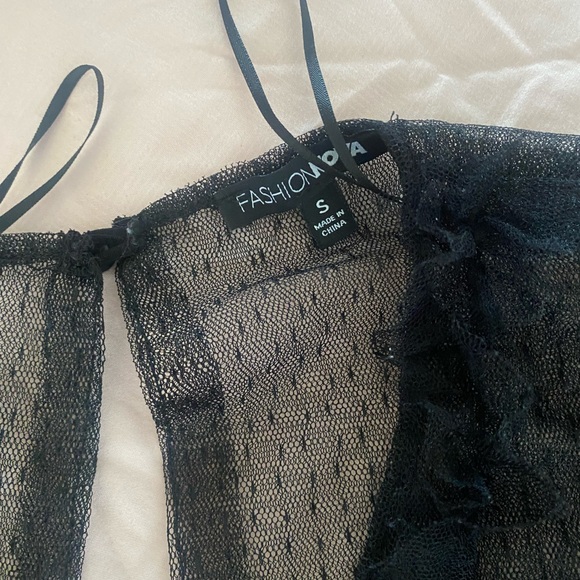 Black Lace Romper - Picture 3 of 3